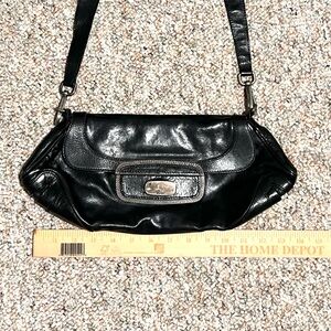 Prada Black Leather Shoulder Bag  RARE